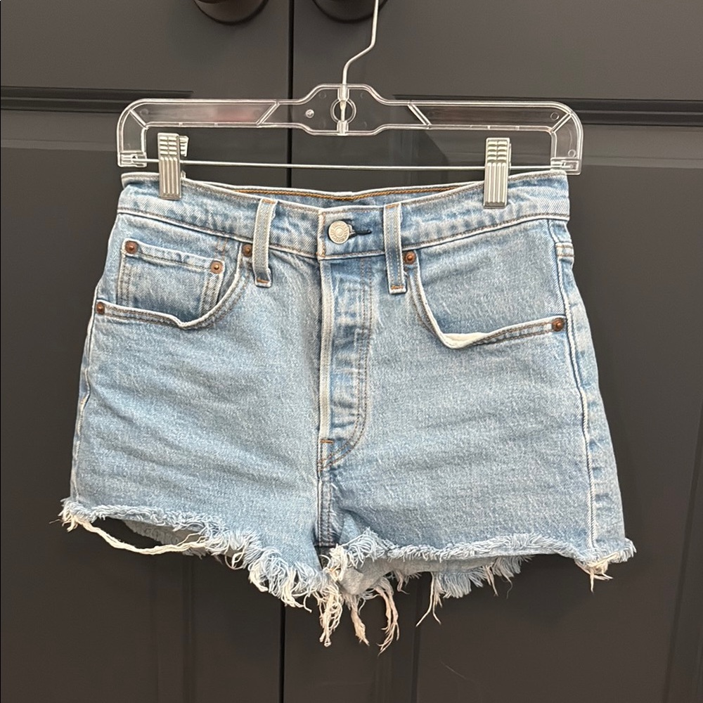 Levi's Light Blue Jean Shorts